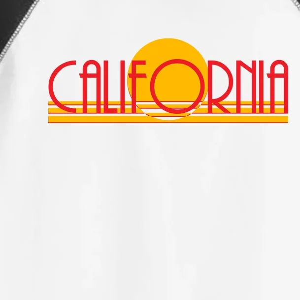 Retro California Sun Sunset Logo Toddler Fine Jersey T-Shirt