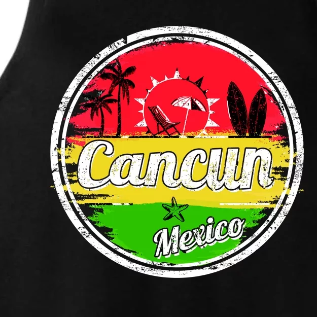 Retro Cancun Logo Ladies Tri-Blend Wicking Tank