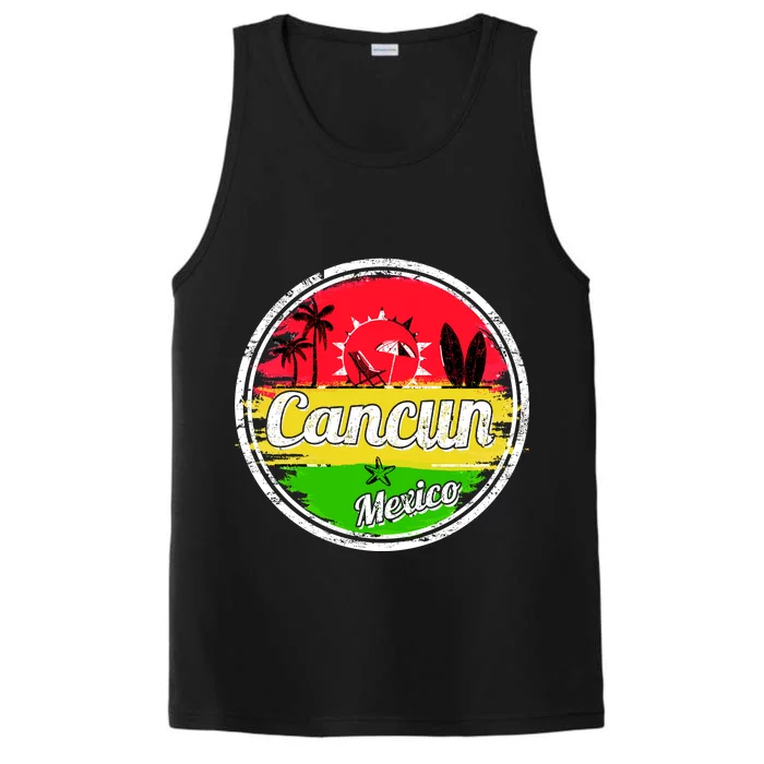 Retro Cancun Logo Performance Tank