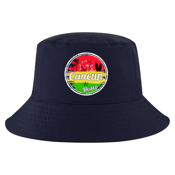 Retro Cancun Logo Cool Comfort Performance Bucket Hat