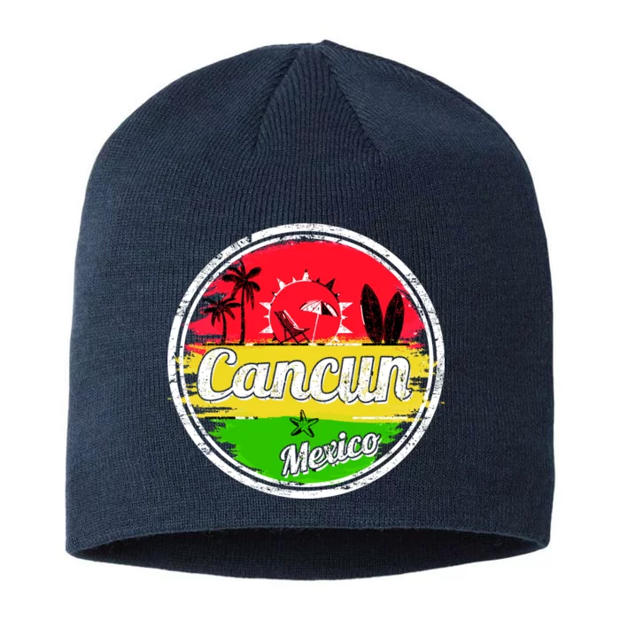 Retro Cancun Logo 8 1/2in Sustainable Knit Beanie