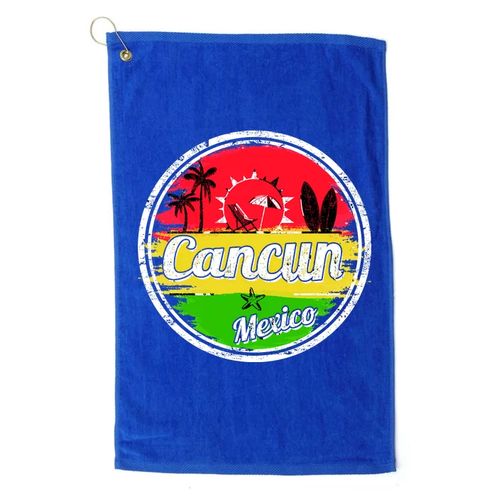 Retro Cancun Logo Platinum Collection Golf Towel