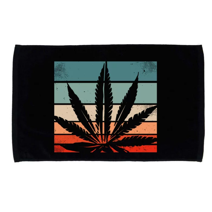 Retro Cannabis Microfiber Hand Towel