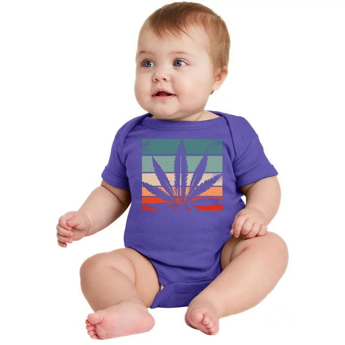 Retro Cannabis Baby Bodysuit