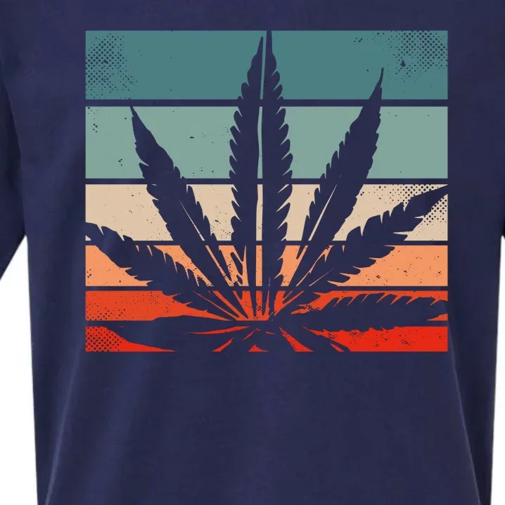 Retro Cannabis Sueded Cloud Jersey T-Shirt