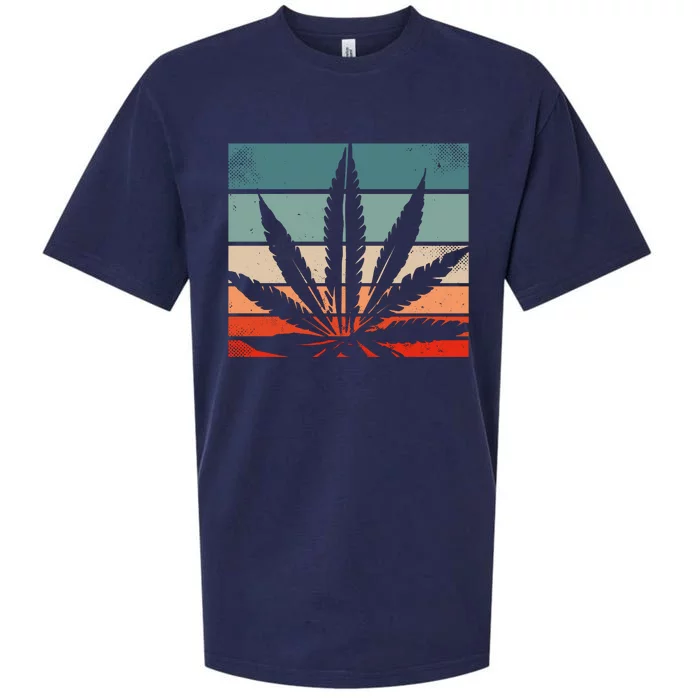 Retro Cannabis Sueded Cloud Jersey T-Shirt