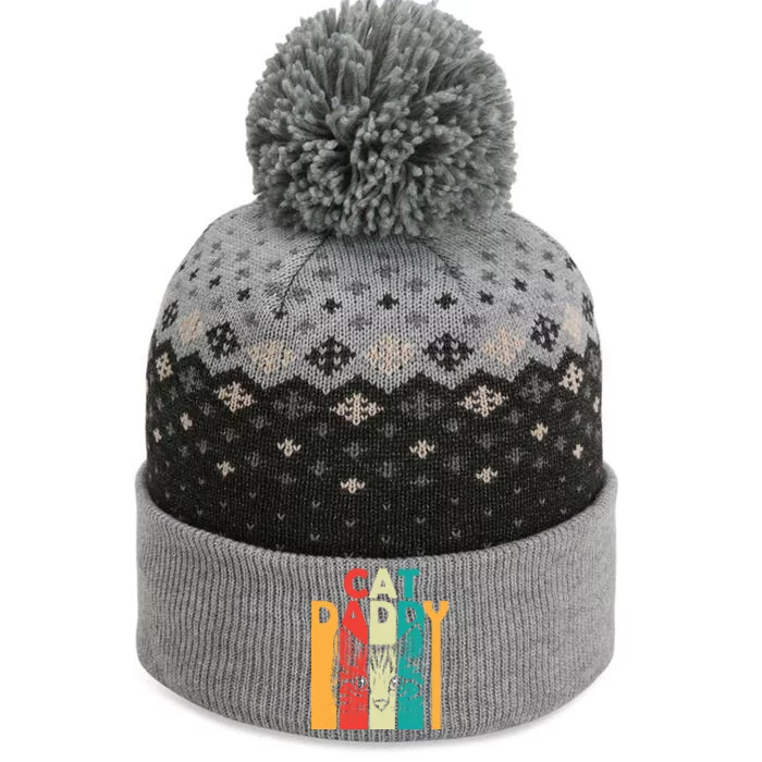 Retro Cat Daddy The Baniff Cuffed Pom Beanie