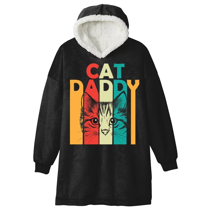 Retro Cat Daddy Hooded Wearable Blanket