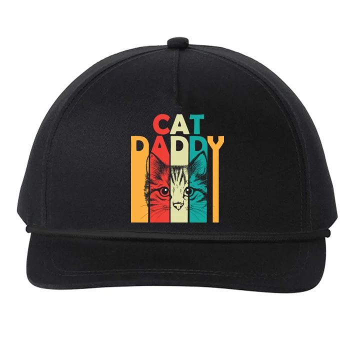 Retro Cat Daddy Snapback Five-Panel Rope Hat