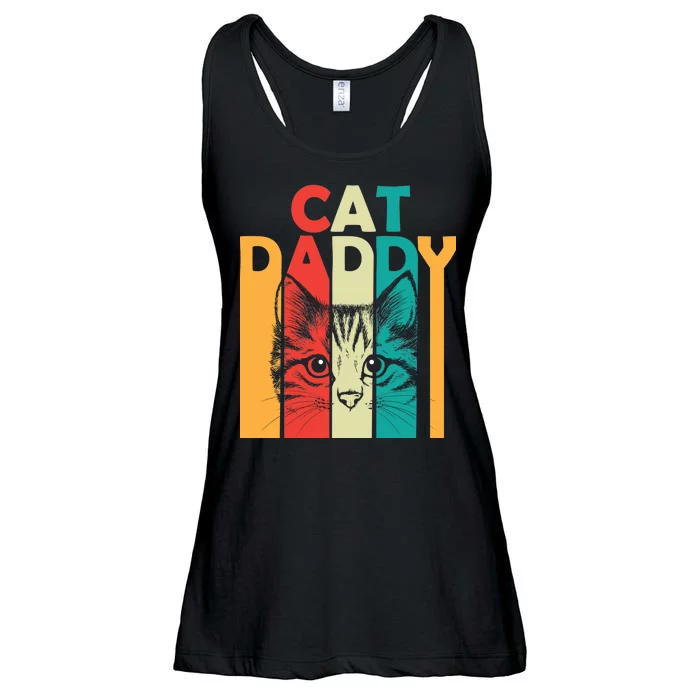 Retro Cat Daddy Ladies Essential Flowy Tank