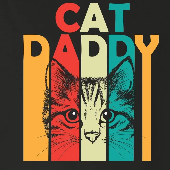 Retro Cat Daddy Toddler Long Sleeve Shirt