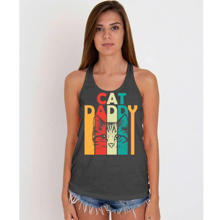 Retro Cat Daddy Women's Knotted Racerback Tank