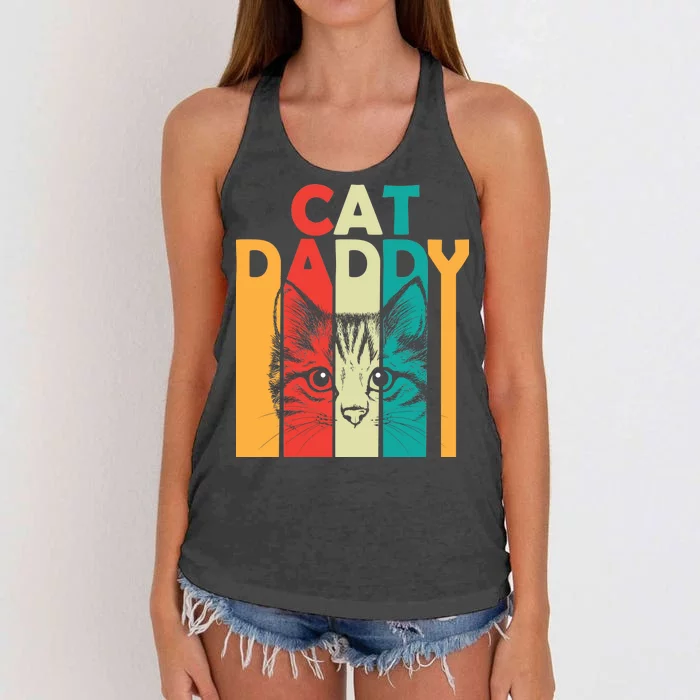 Retro Cat Daddy Women's Knotted Racerback Tank