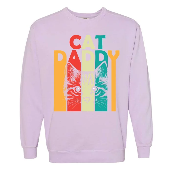 Retro Cat Daddy Garment-Dyed Sweatshirt