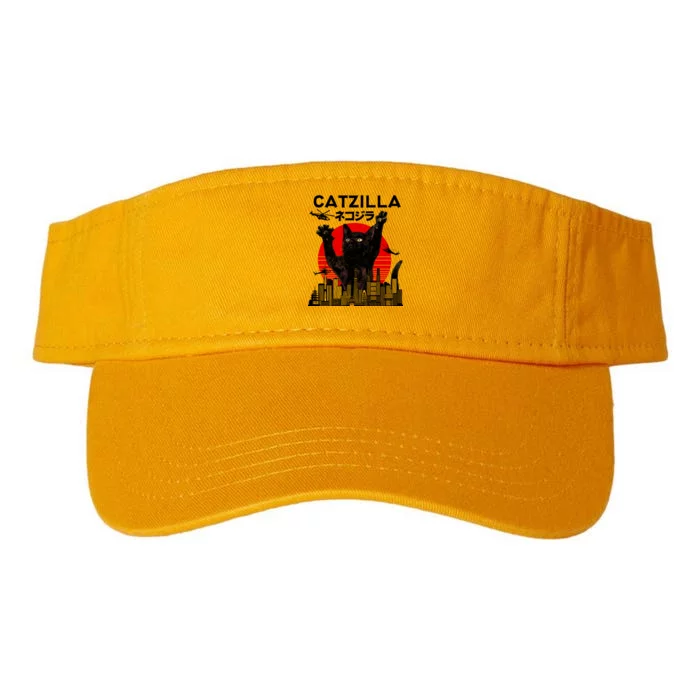 Retro Catzilla Attack Valucap Bio-Washed Visor