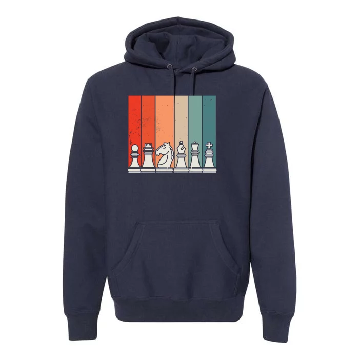 Retro Chess Premium Hoodie