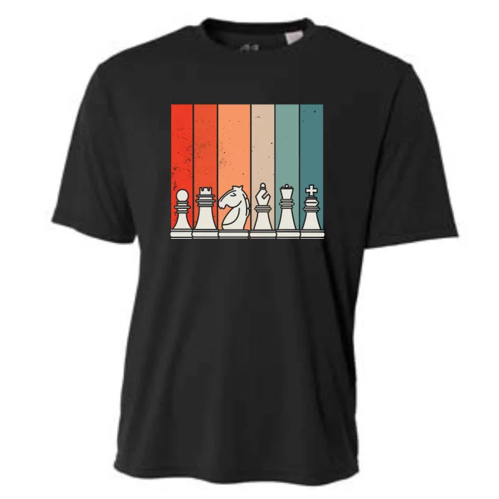 Retro Chess Pieces Cooling Performance Crew T-Shirt