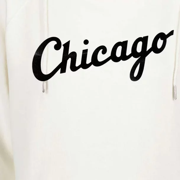 Retro Chicago Team Sports Logo Womens Funnel Neck Pullover Hood