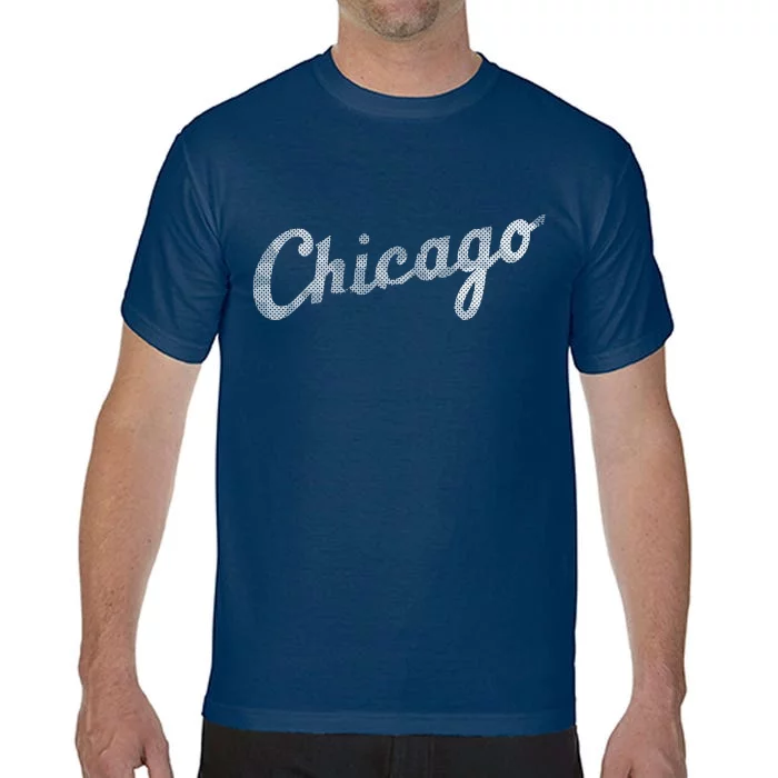 Retro Chicago Team Sports Logo Comfort Colors T-Shirt