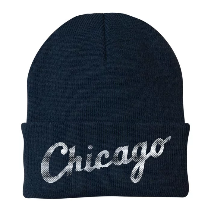 Retro Chicago Team Sports Logo Knit Cap Winter Beanie