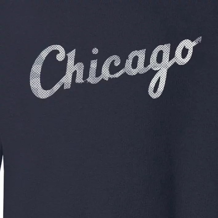 Retro Chicago Team Sports Logo Toddler Sweatshirt