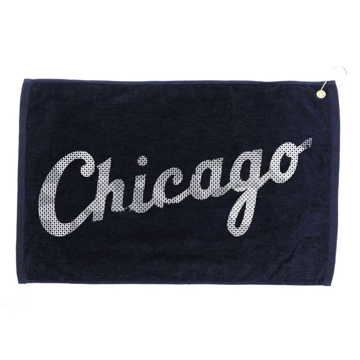 Retro Chicago Team Sports Logo Grommeted Golf Towel