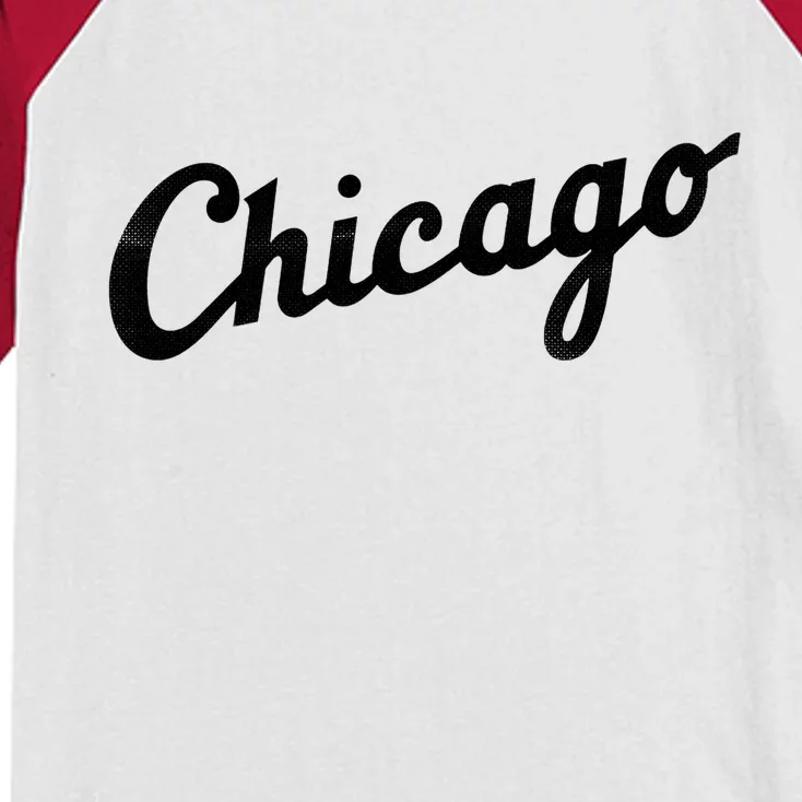 Retro Chicago Team Sports Logo Kids Colorblock Raglan Jersey