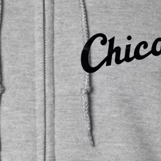 Retro Chicago Team Sports Logo Full Zip Hoodie