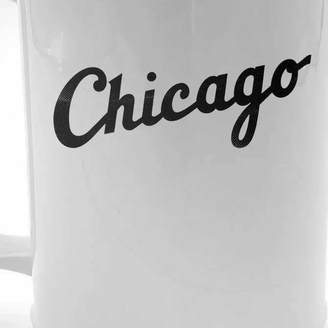 Retro Chicago Team Sports Logo Front & Back Beer Stein