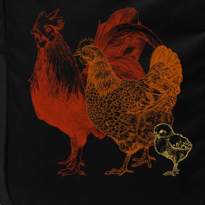 Retro Chickens Impact Tech Backpack