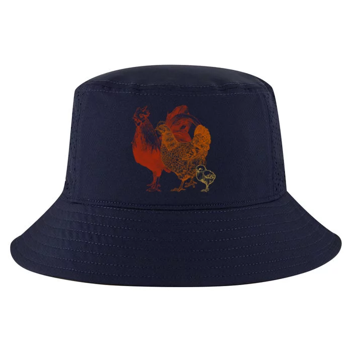 Retro Chickens Cool Comfort Performance Bucket Hat