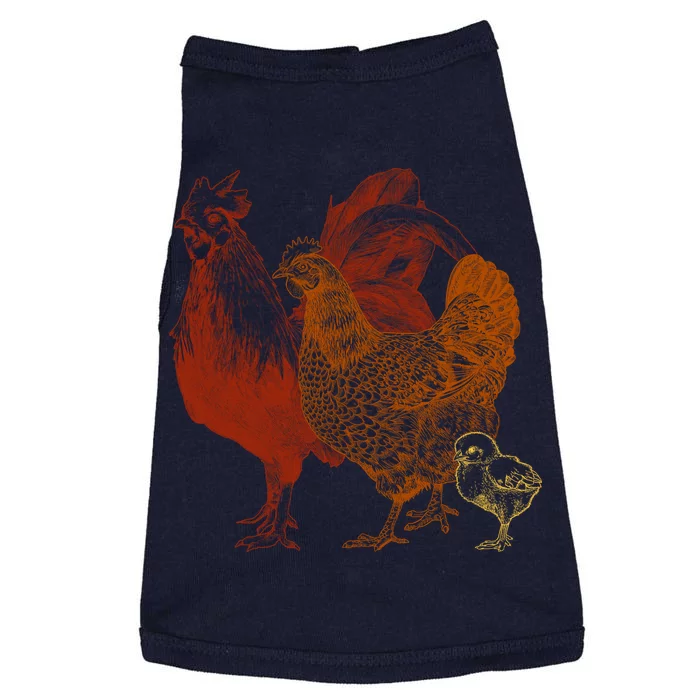 Retro Chickens Doggie Tank