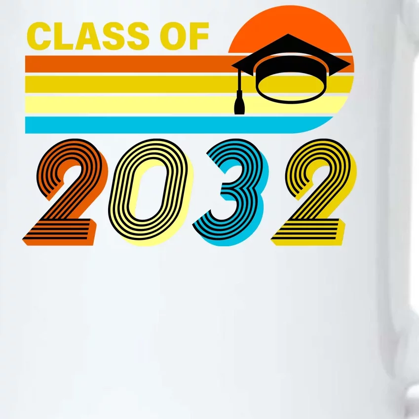 Retro Class of 2032 Future Graduate Black Color Changing Mug