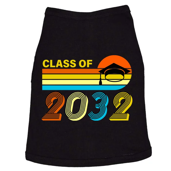 Retro Class of 2032 Future Graduate Doggie Tank