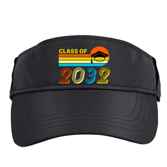 Retro Class of 2032 Future Graduate Adult Drive Performance Visor