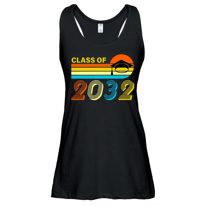 Retro Class of 2032 Future Graduate Ladies Essential Flowy Tank