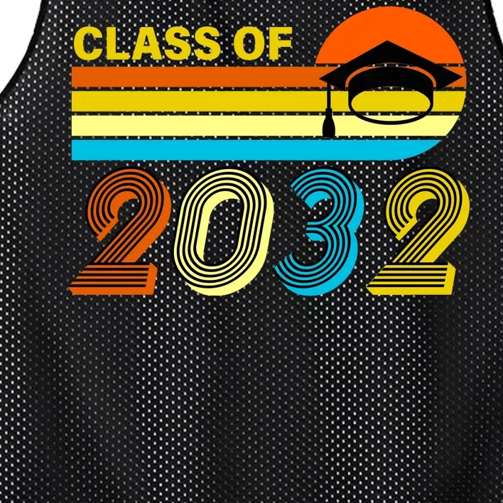 Retro Class of 2032 Future Graduate Mesh Reversible Basketball Jersey Tank