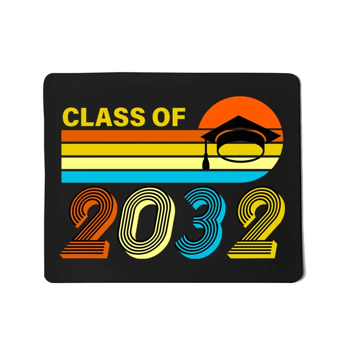 Retro Class of 2032 Future Graduate Mousepad