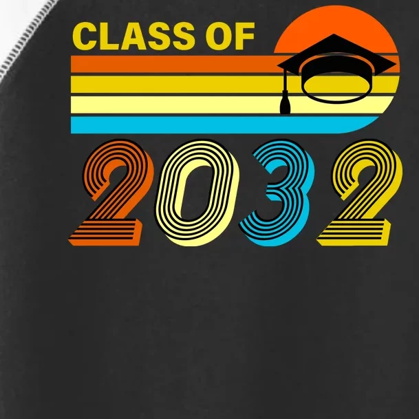 Retro Class of 2032 Future Graduate Toddler Fine Jersey T-Shirt