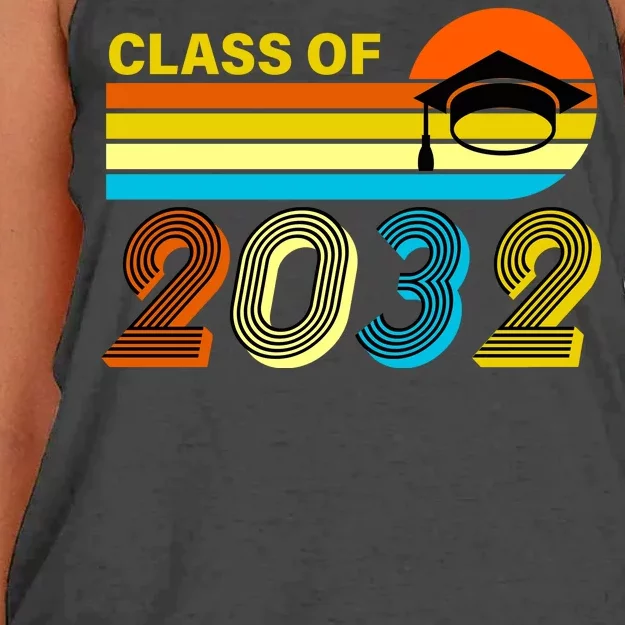 Retro Class of 2032 Future Graduate Women's Knotted Racerback Tank