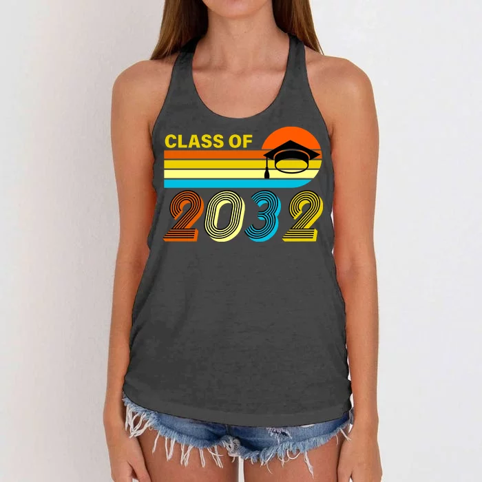 Retro Class of 2032 Future Graduate Women's Knotted Racerback Tank