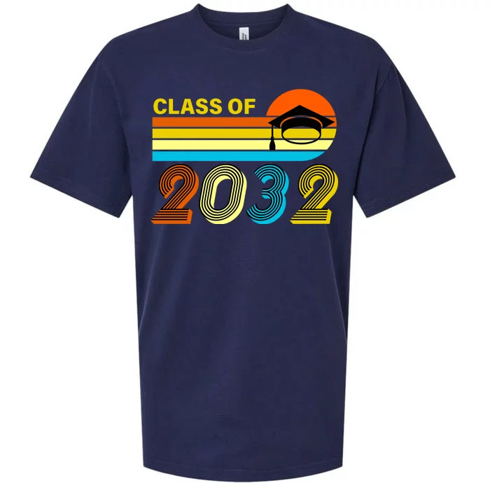 Retro Class of 2032 Future Graduate Sueded Cloud Jersey T-Shirt