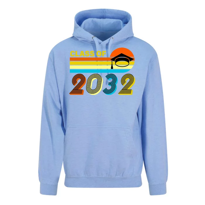 Retro Class of 2032 Future Graduate Unisex Surf Hoodie