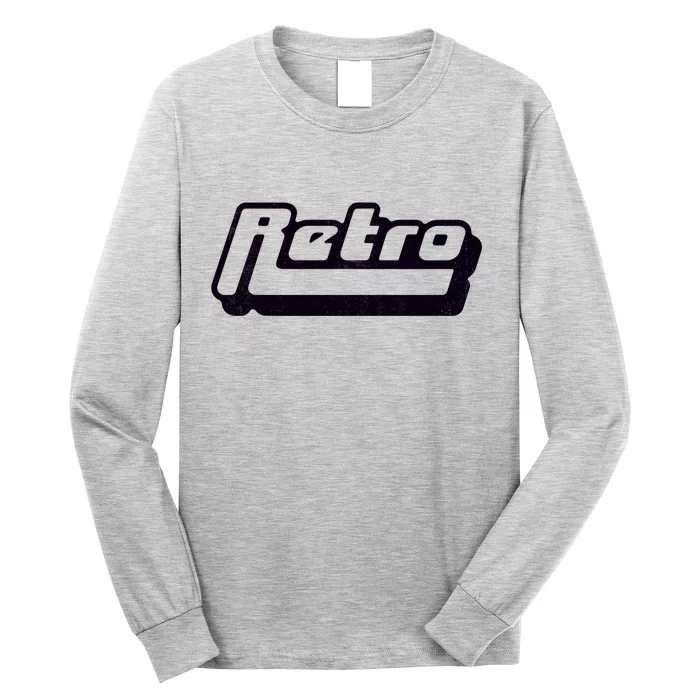 Retro Classic Style Logo Long Sleeve Shirt