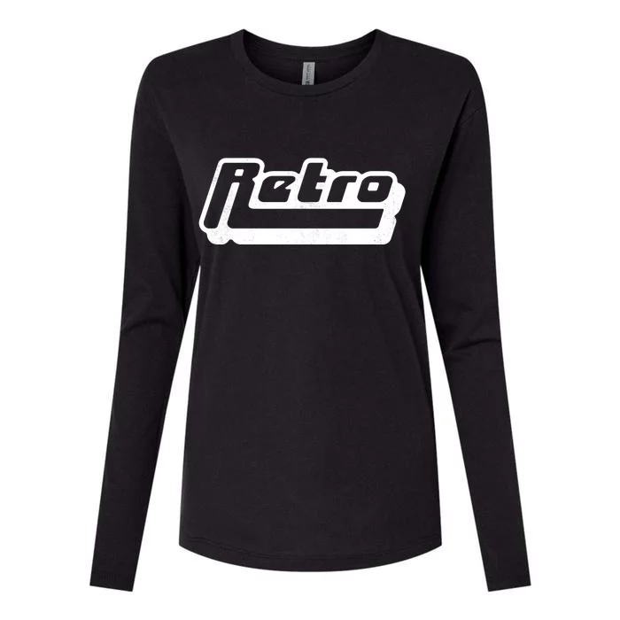 Retro Classic Style Logo Womens Cotton Relaxed Long Sleeve T-Shirt