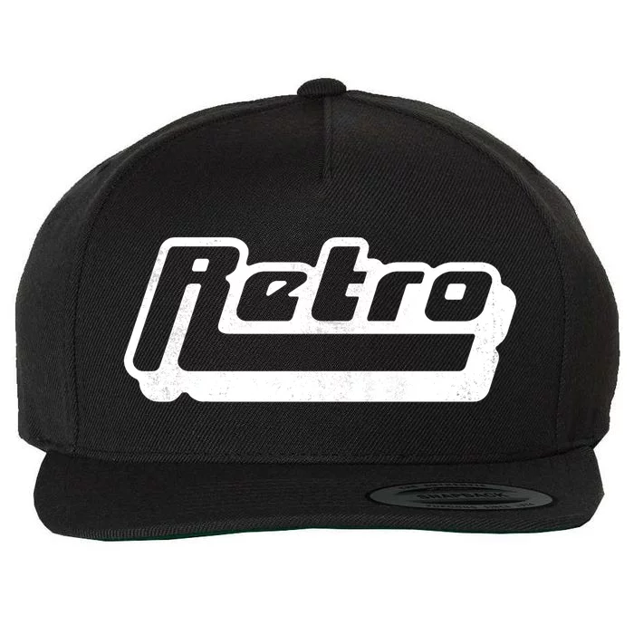 Retro Classic Style Logo Wool Snapback Cap