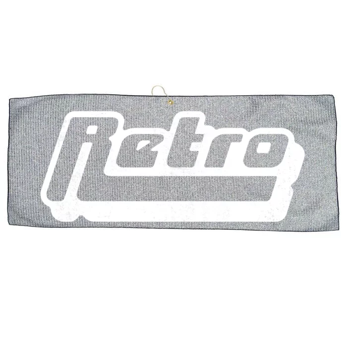 Retro Classic Style Logo Large Microfiber Waffle Golf Towel