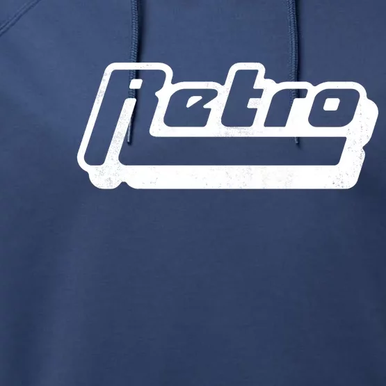 Retro Classic Style Logo Performance Fleece Hoodie