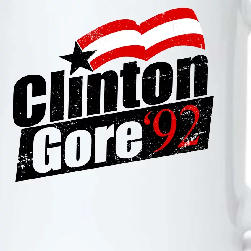 Retro Clinton Gore 1992 Election Black Color Changing Mug