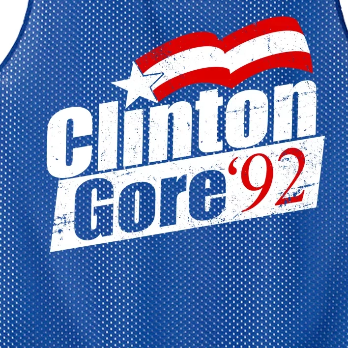 Retro Clinton Gore 1992 Election Mesh Reversible Basketball Jersey Tank